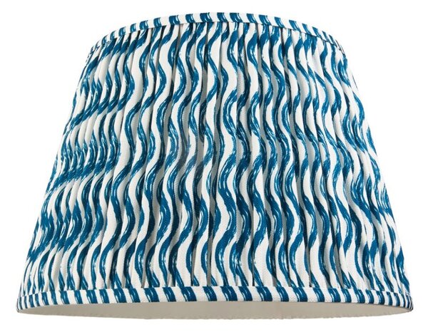 Endon 111305 Ripple Tapered Lamp Shade 40 cm In Marlin Blue
