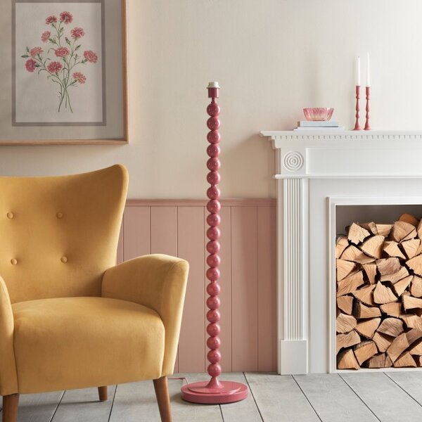 Endon 111283 Higgledy Floor Lamp Base In Gloss Pink Clay Paint