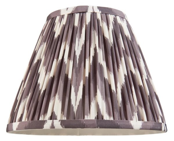 Endon 111324 Zigzag Tapered Lamp Shade 25 cm In Pearl Grey