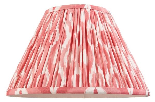 Endon 111340 Ikat Tapered Lamp Shade 30 cm Coral Pink
