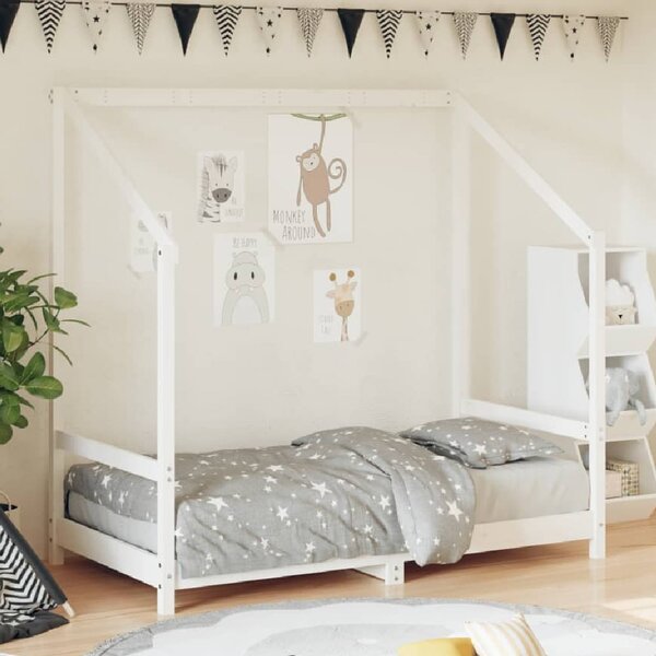Ringgold 80x160cm Wooden Children Bed In White