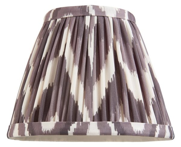 Endon 111322 Zigzag Tapered Lamp Shade 16 cm In Pearl Grey
