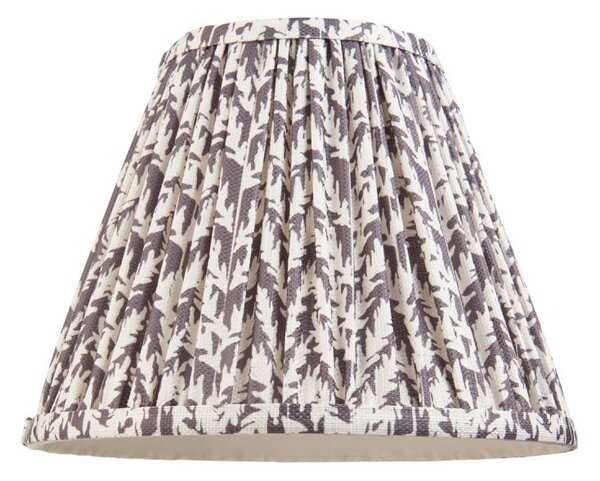 Endon 111296 Leaf Tapered Lamp Shade 25 cm In Pearl Grey