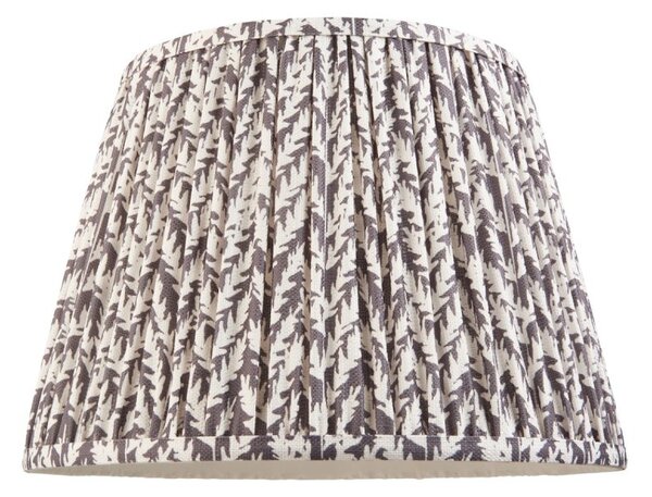 Endon 111298 Leaf Tapered Lamp Shade 35 cm In Pearl Grey