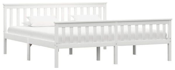 Chilliwack Wooden Super King Size Bed In White