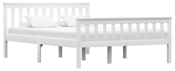 Chilliwack Wooden Double Bed In White