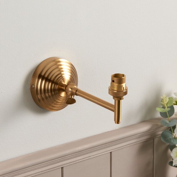 Endon 115065 Obelisk Fold Wall Light In Aged Brass Finish
