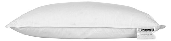 Homescapes Pure White Duck Down Surround Pillow