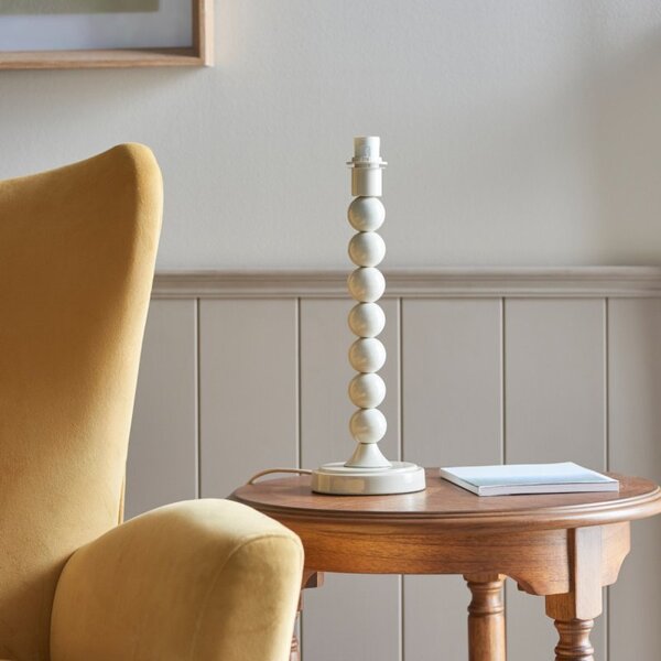 Endon 113863 Higgledy Table Lamp Base In Gloss Almond White Finish