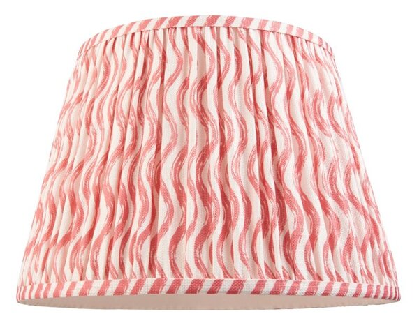 Endon 113060 Ripple Tapered Lamp Shade 35 cm In Coral Pink