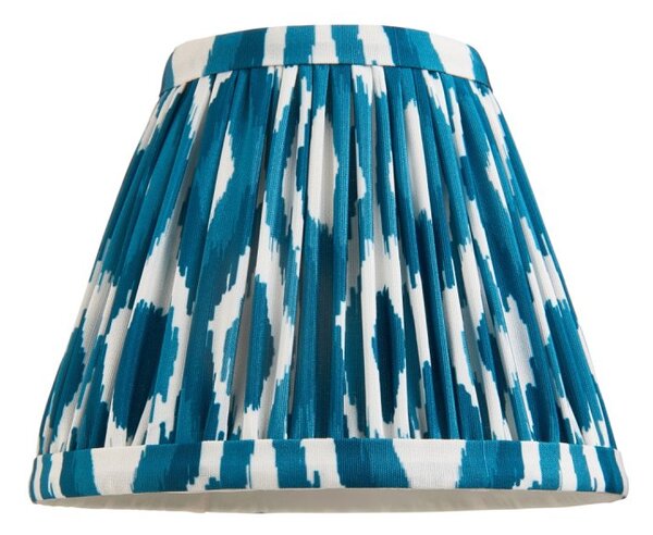 Endon 113088 Ikat Tapered Lamp Shade 16 cm In Marlin Blue