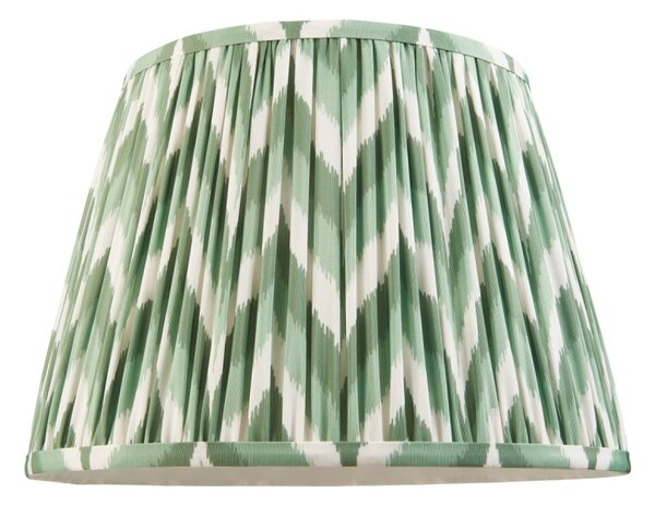Endon 113068 Zigzag Tapered Lamp Shade 35 cm In Cotswold Green