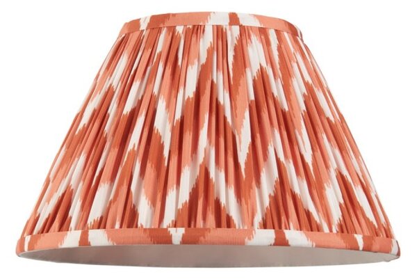 Endon 113073 Zigzag Tapered Lamp Shade 30 cm In Apricot Orange