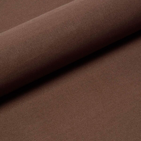 Homescapes Pure Cotton Plain Brown Curtain Fabric Material