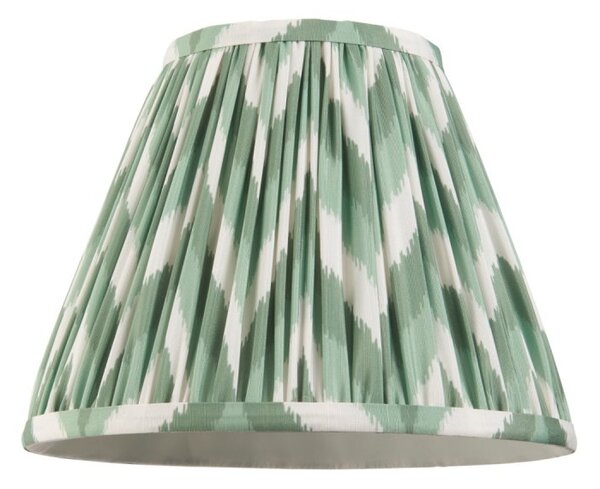 Endon 113066 Zigzag Tapered Lamp Shade 25 cm In Cotswold Green