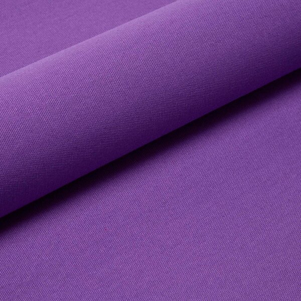 Homescapes Pure Cotton Plain Purple Curtain Fabric Material