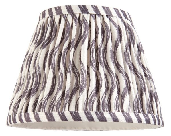 Endon 112925 Ripple Tapered Lamp Shade 20 cm In Pearl Grey Finish