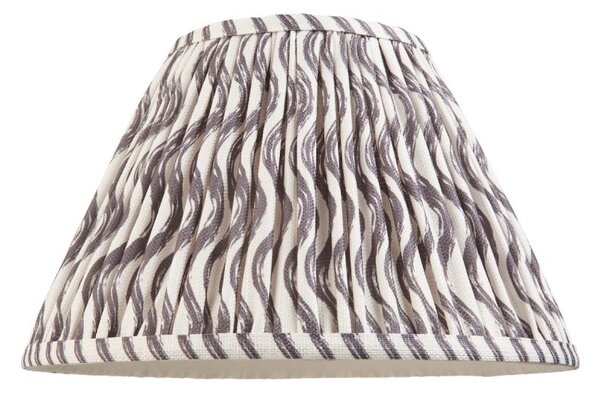 Endon 112927 Ripple Tapered Lamp Shade 30 cm In Pearl Grey Finish