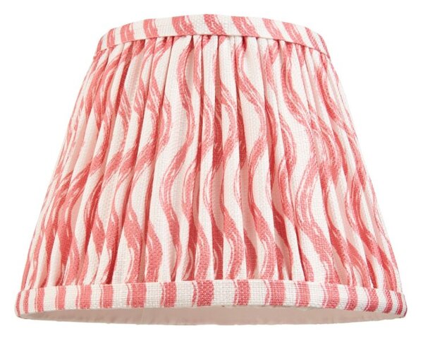 Endon 113057 Ripple Tapered Lamp Shade 20 cm In Coral Pink