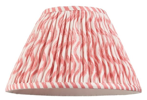 Endon 113059 Ripple Tapered Lamp Shade 30 cm In Coral Pink
