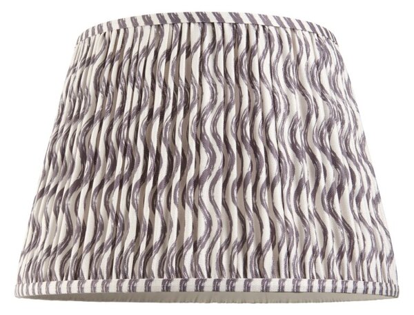 Endon 112929 Ripple Tapered Lamp Shade 40 cm In Pearl Grey Finish