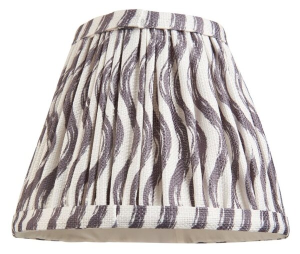 Endon 112924 Ripple Tapered Lamp Shade 16 cm In Pearl Grey Finish