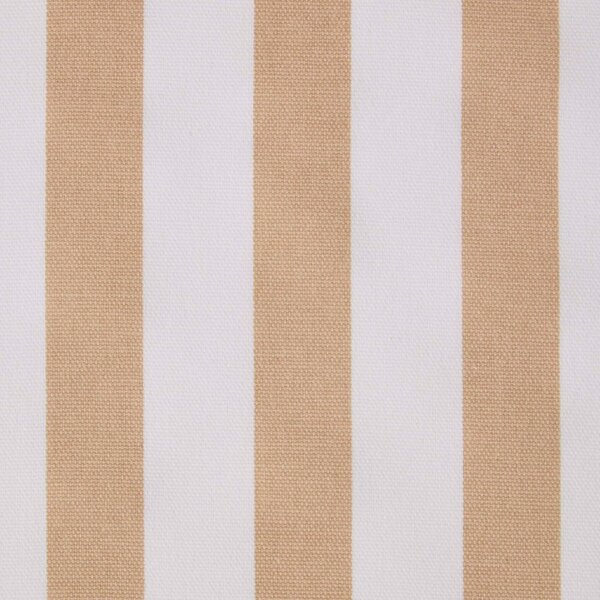 Homescapes Pure Cotton Beige Thick Stripes Curtain Fabric Material