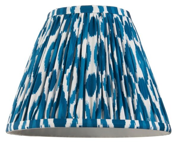 Endon 113090 Ikat Tapered Lamp Shade 25 cm In Marlin Blue