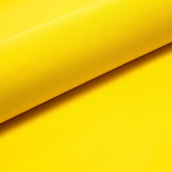 Homescapes Pure Cotton Plain Yellow Curtain Fabric Material