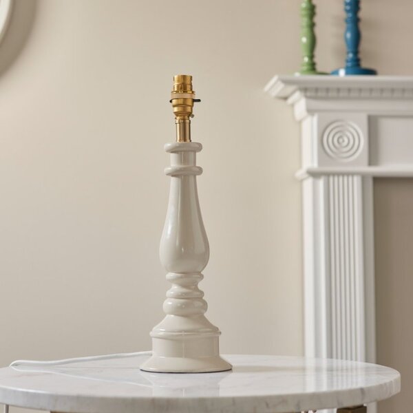 Endon 112166 Myrtle Table Lamp Base In Almond White Finish