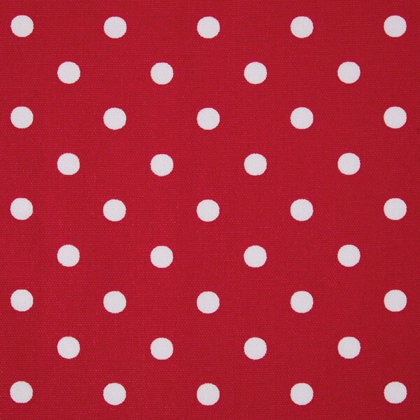 Homescapes Pure Cotton Red Polka Dots Curtain Fabric Material