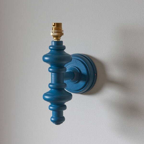 Endon 111632 Carnaby Wall Light In Satin Marlin Blue