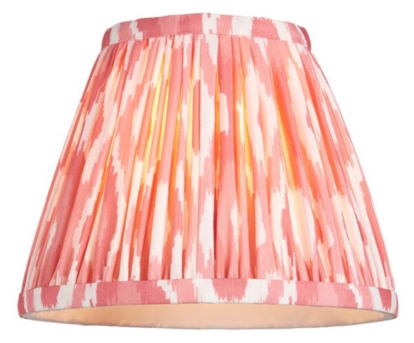 Endon 111337 Ikat Tapered Candle Clip Lamp Shade 16 cm In Coral Pink