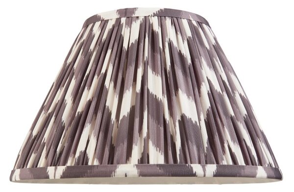 Endon 111325 Zigzag Tapered Lamp Shade 30 cm In Pearl Grey