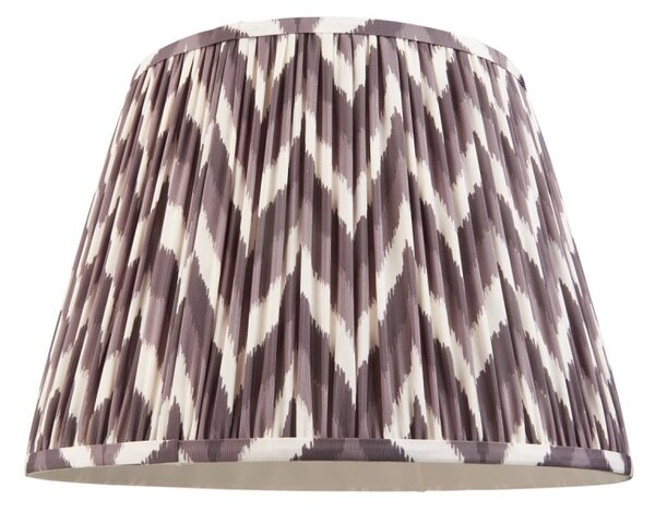 Endon 111327 Zigzag Tapered Lamp Shade 40 cm In Pearl Grey