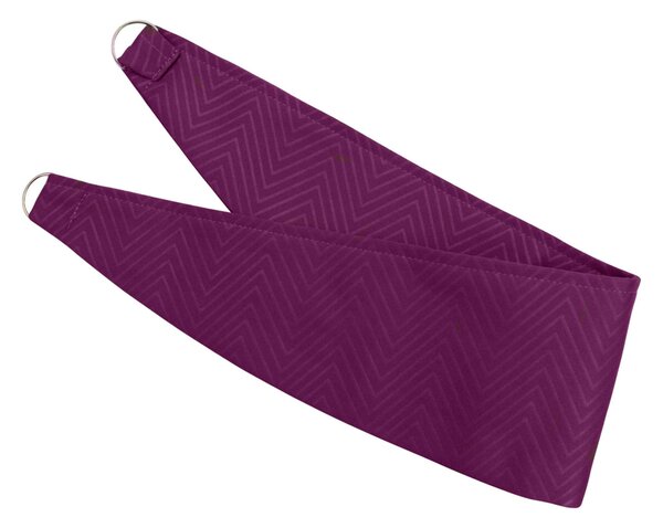 Homescapes Aubergine Herringbone Chevron Curtains Tie Backs Pair