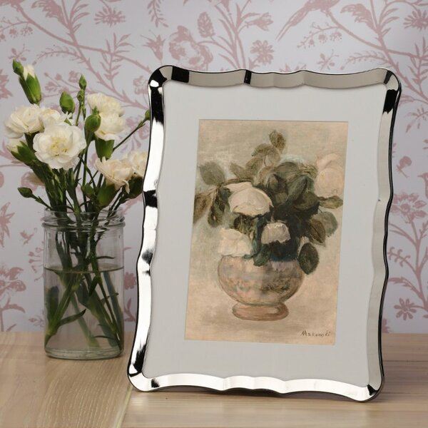 Laura Ashley Glasbury Photo Frame Polished Nickel 5 " x 7" LA3756623-Q