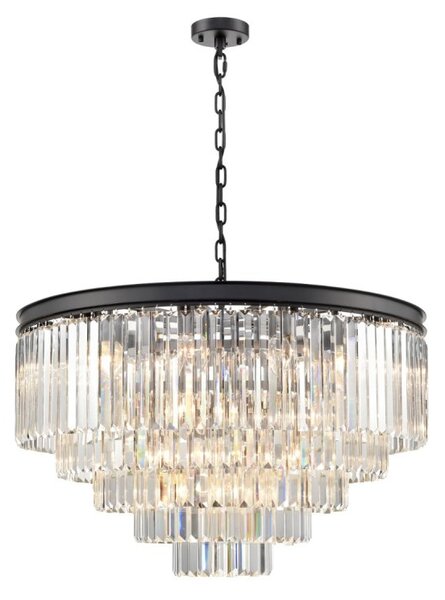Franklite Perdita 27 Light Ceiling Pendant Light In Matt Black Finish FL2413-27