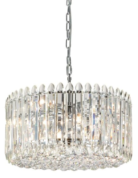 Franklite Diva 11 Light Crystal Ceiling Pendant Light In Polished Chrome Finish FL2461-11