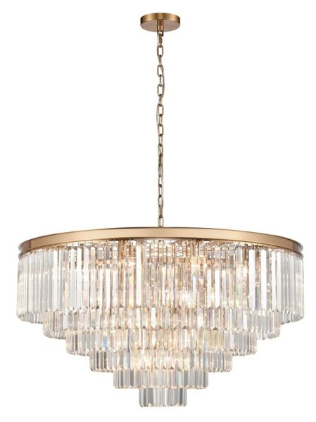 Franklite Perdita 30 Light Ceiling Pendant Light In Aged Brass Finish FL2465-30