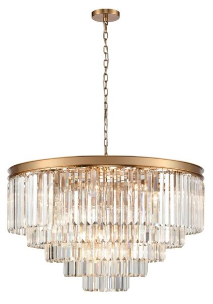 Franklite Perdita 27 Light Ceiling Pendant Light In Aged Brass Finish FL2465-27