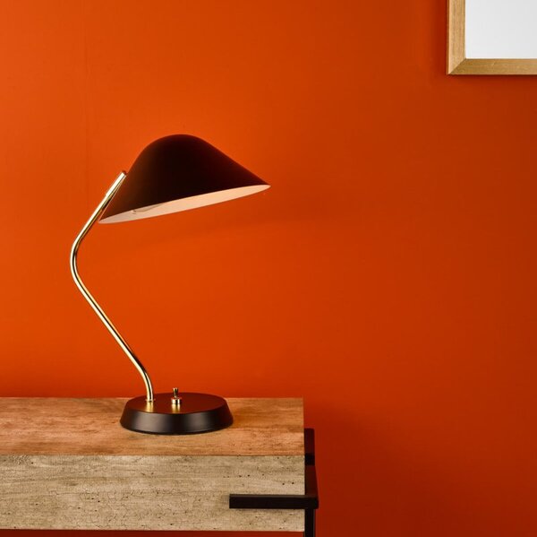 Erna Task Table Lamp In Polished Brass And Satin Brass Finish ERN4122