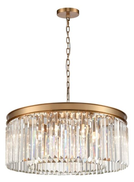 Franklite Perdita 8 Light Ceiling Pendant Light In Aged Brass Finish FL2465-8
