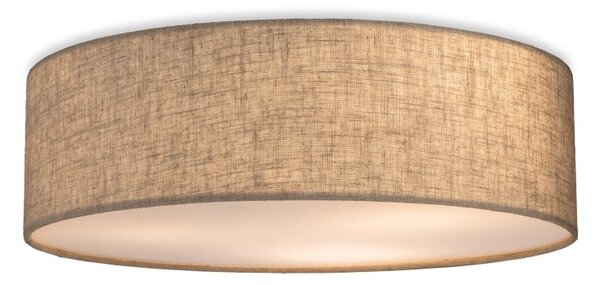 Firstlight 6882OY Camden Flush Ceiling Light With Oyster Linen Shade
