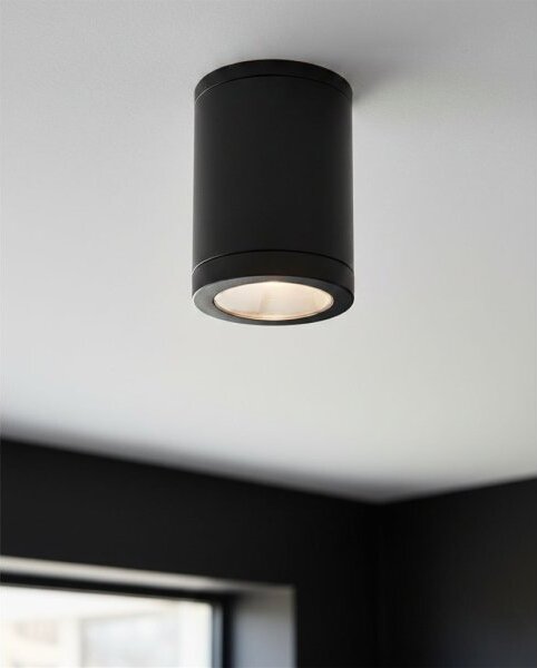 Firstlight 6818BK Max Resin Flush Ceiling Fitting In Black Finish IP65