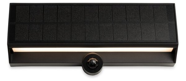 Firstlight 6810BK Augusta LED Solar Wall Light with PIR In Black Finish