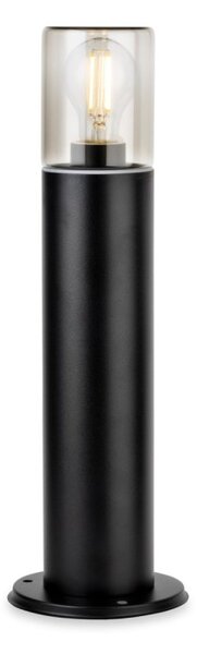 Firstlight 6803BK Manor Post Light In Black With Smoked Glass