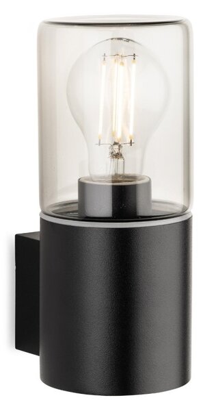 Firstlight 6801BK Manor Wall Light In Black Finish With Smoked Glass