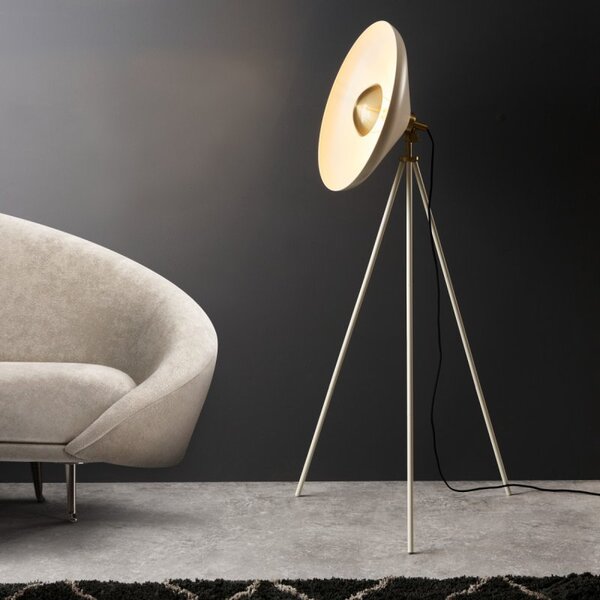 Endon 96563 Glo Floor Lamp In Warm White And Brushed Brass Finish