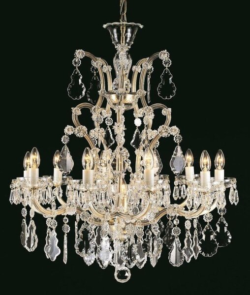 Impex CB145310/11 Crystal Bohemian 11 Lt Crystal Chandelier